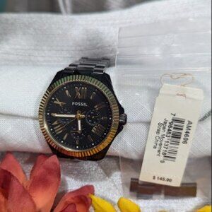 Fossil Watch Cecile Collection Black Stainless Steel